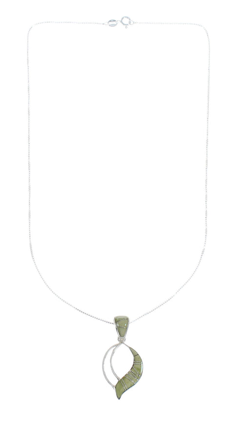 Southwest Turquoise Inlay Sterling Silver Box Chain Necklace Set JX129088